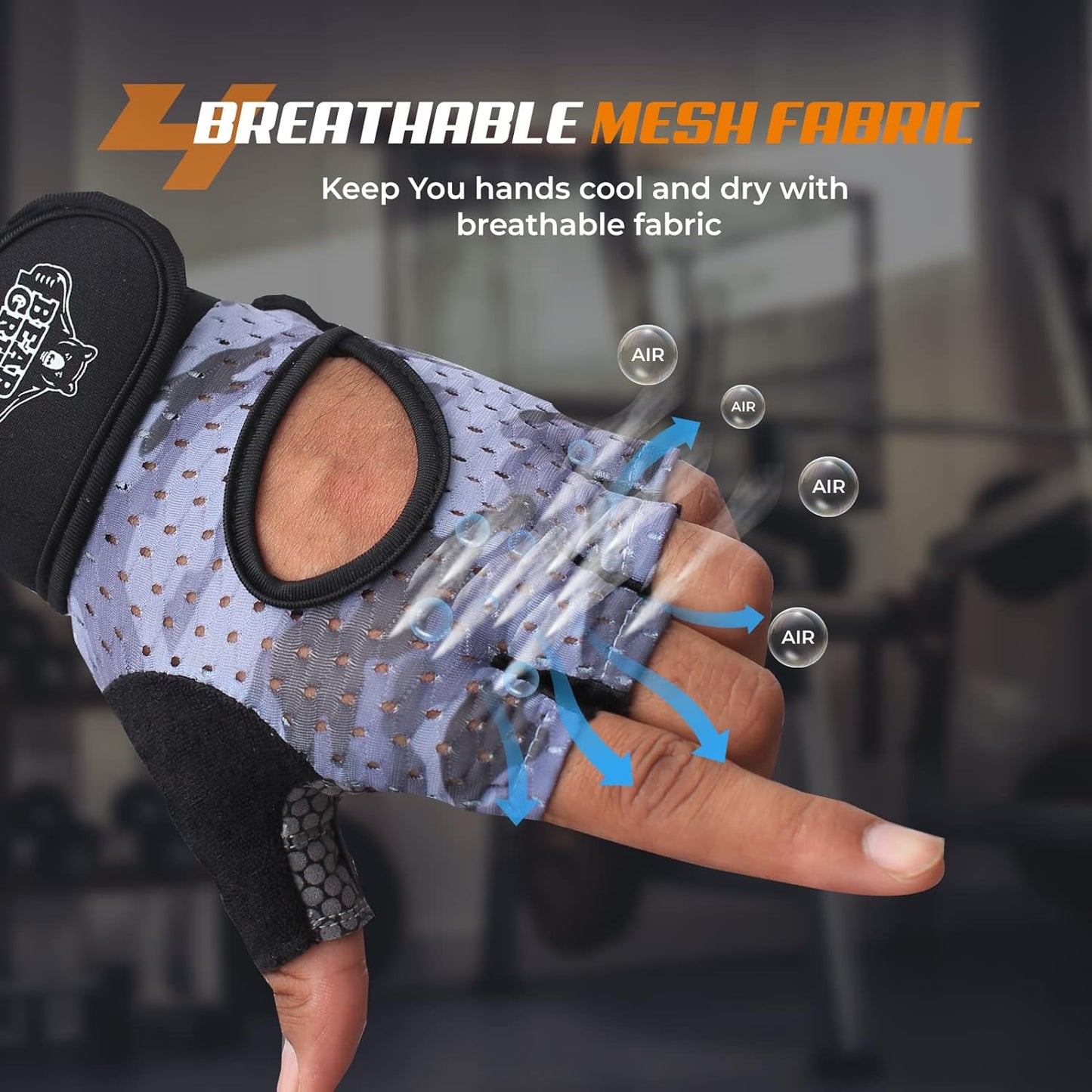Workout Gloves for Exercise, Increased Grip, Protection
