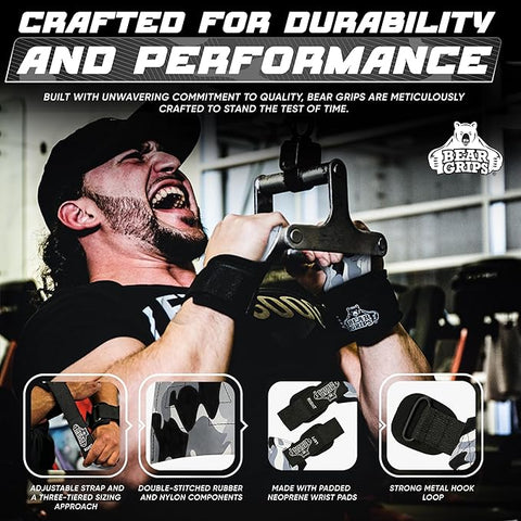 Workout Grips With Wrist Straps