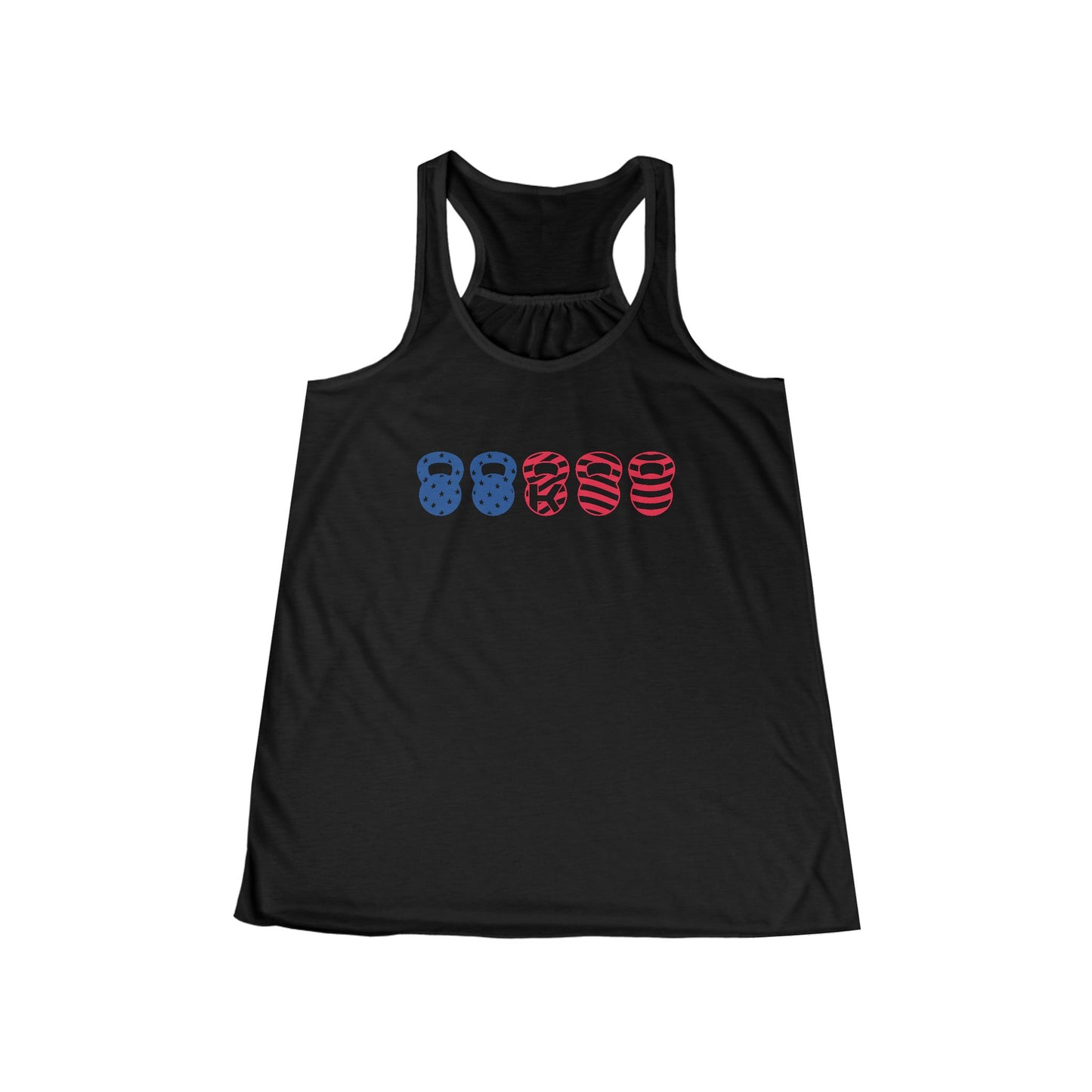 Ladies Flowy Racerback Tank - American - K Fit Body