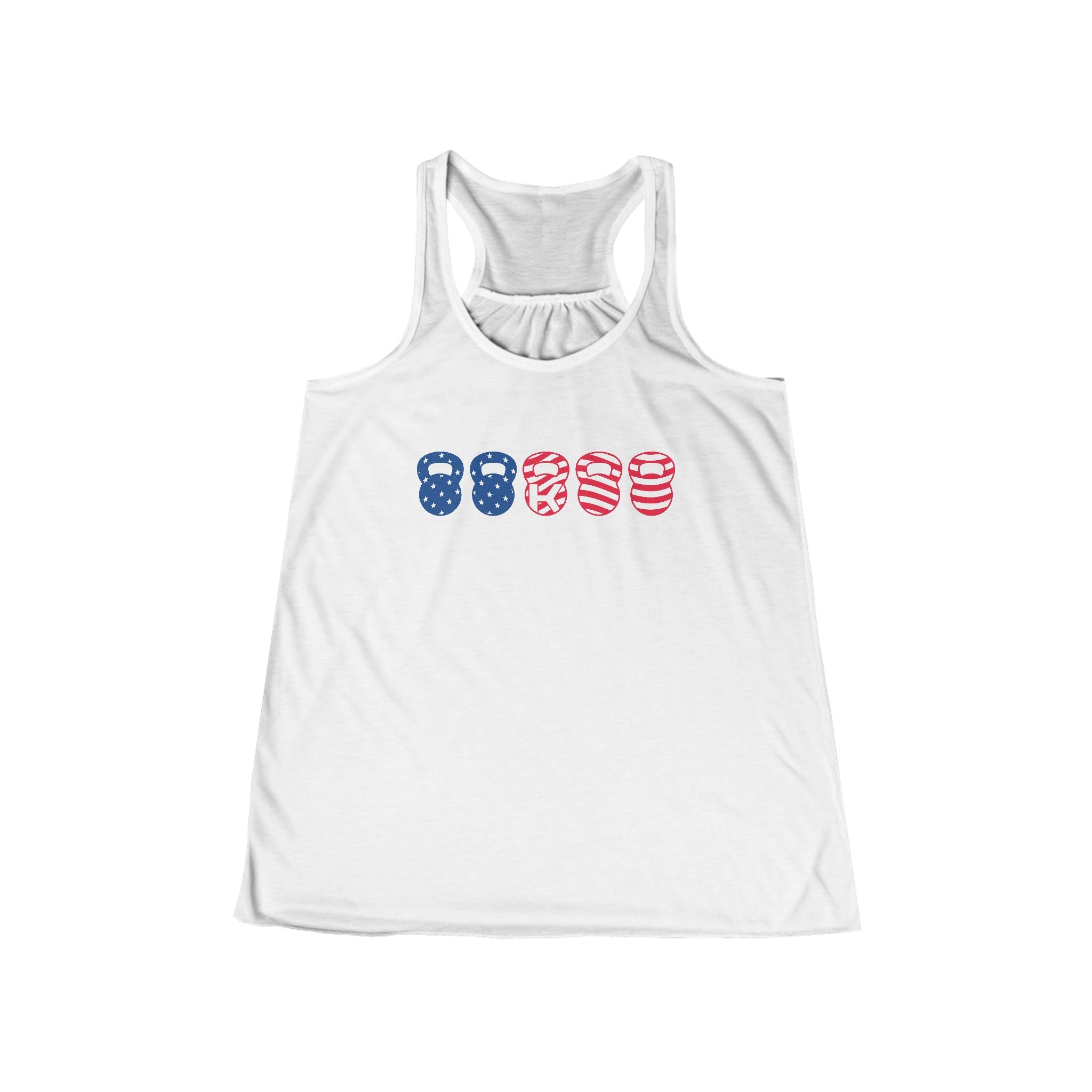 Ladies Flowy Racerback Tank - American - K Fit Body