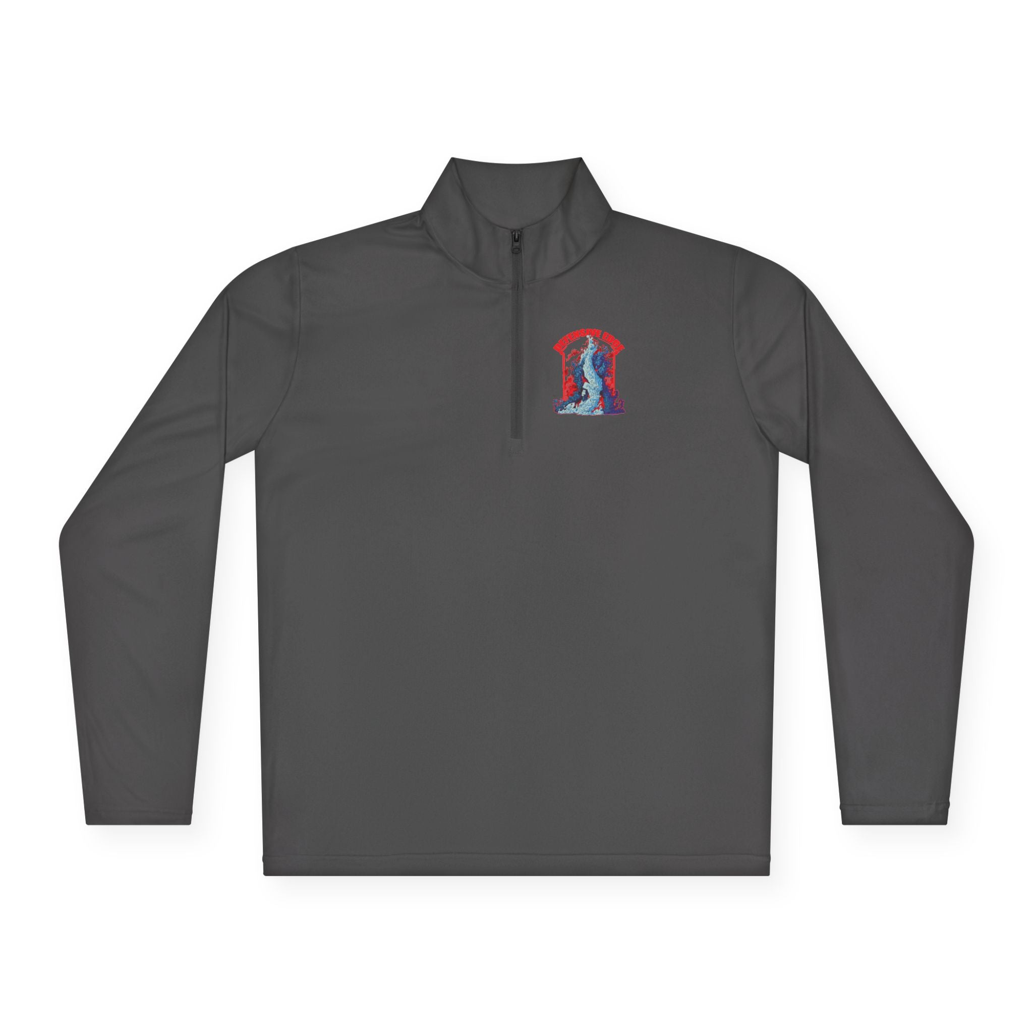 Men’s Performance Quarter-Zip Pullover - DE-Defensive Edge Martial Arts