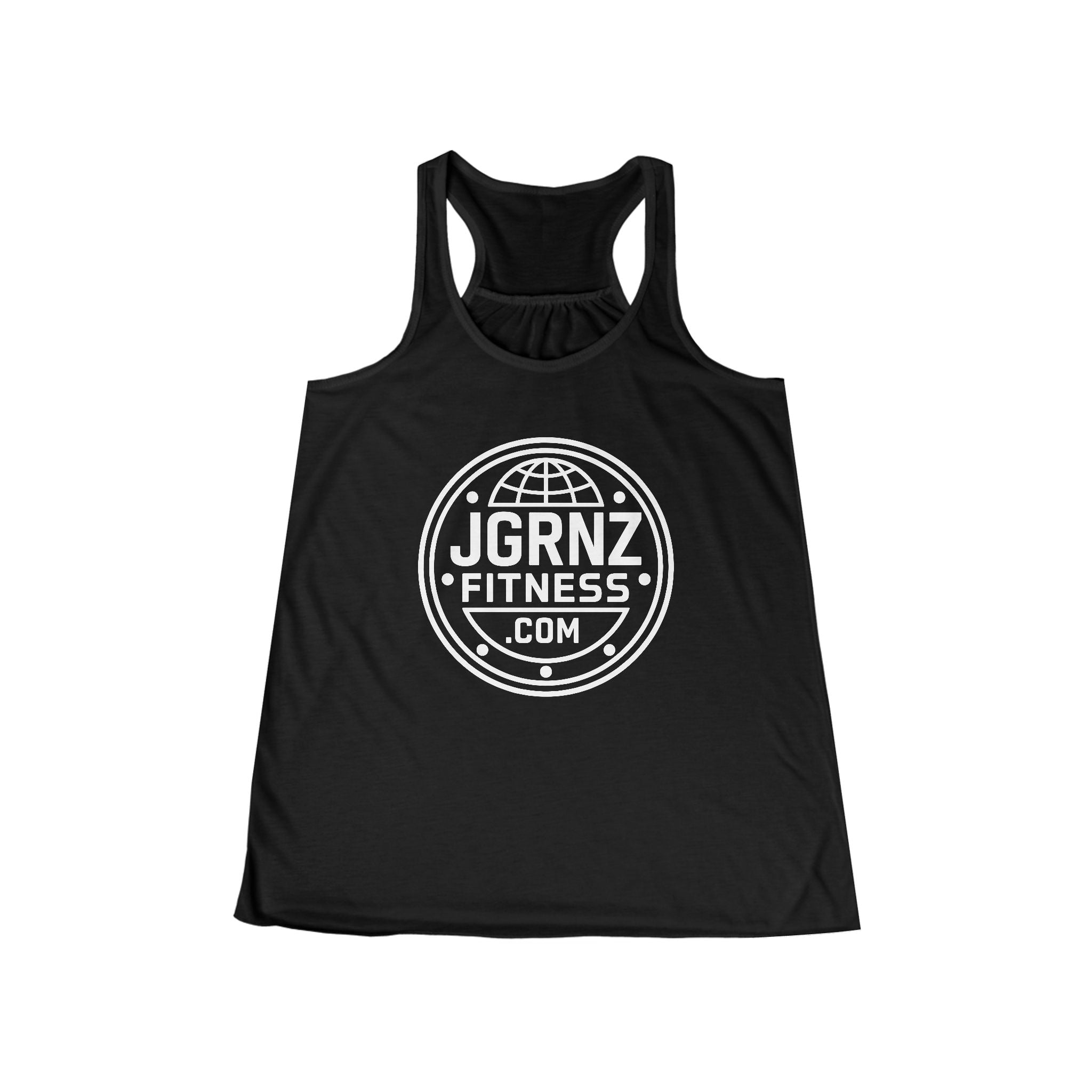 Ladies Flowy Racerback Tank - Plate - JGRNZ FITNESS