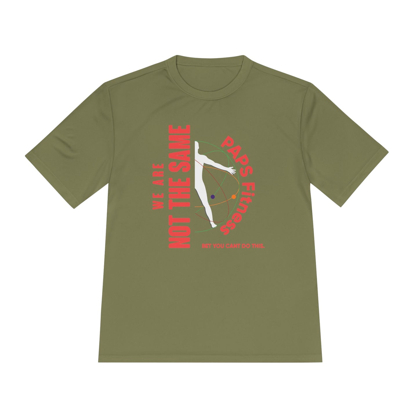 Moisture-Wicking Performance Tee - We Are Not The Same -  PAPS FITNESS