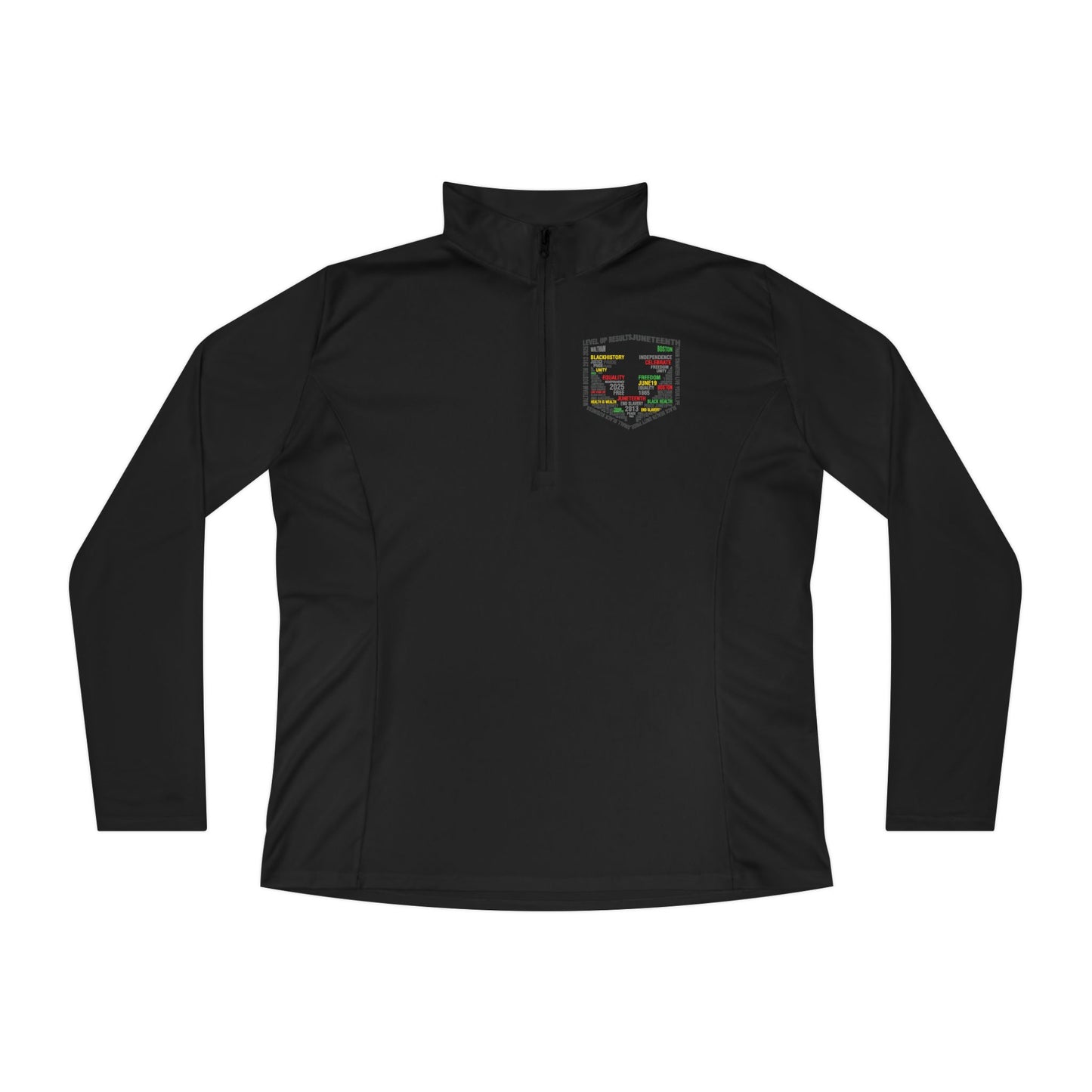 Ladies’ Quarter-Zip Pullover - Juneteeth - Level Up Fitness