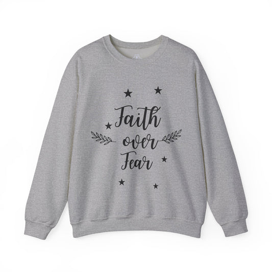 Perfect Soft Crewneck Sweatshirt -Faith Over Fear-Faith N Fit