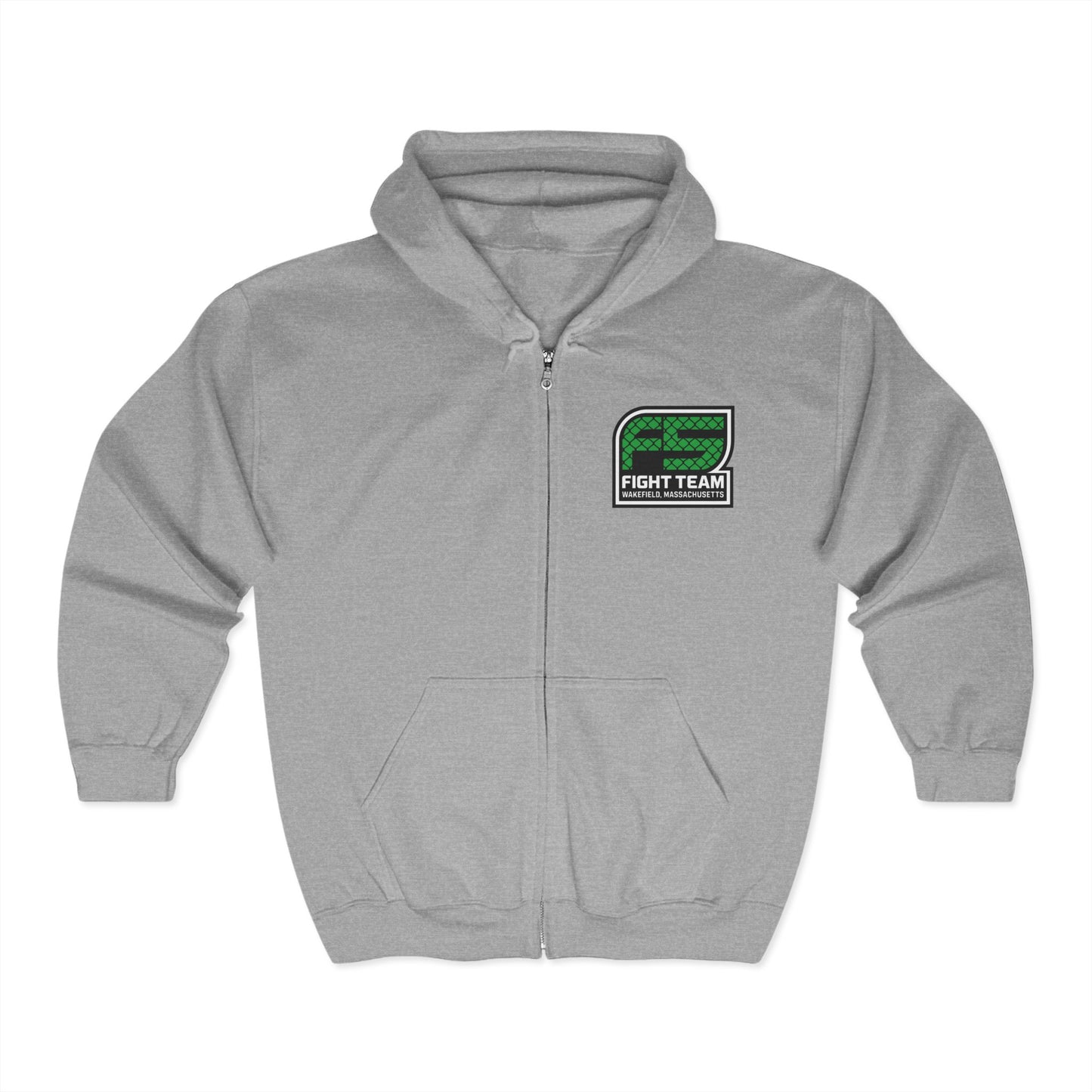 Classic Zip-Up Hoodie - F5 - Template