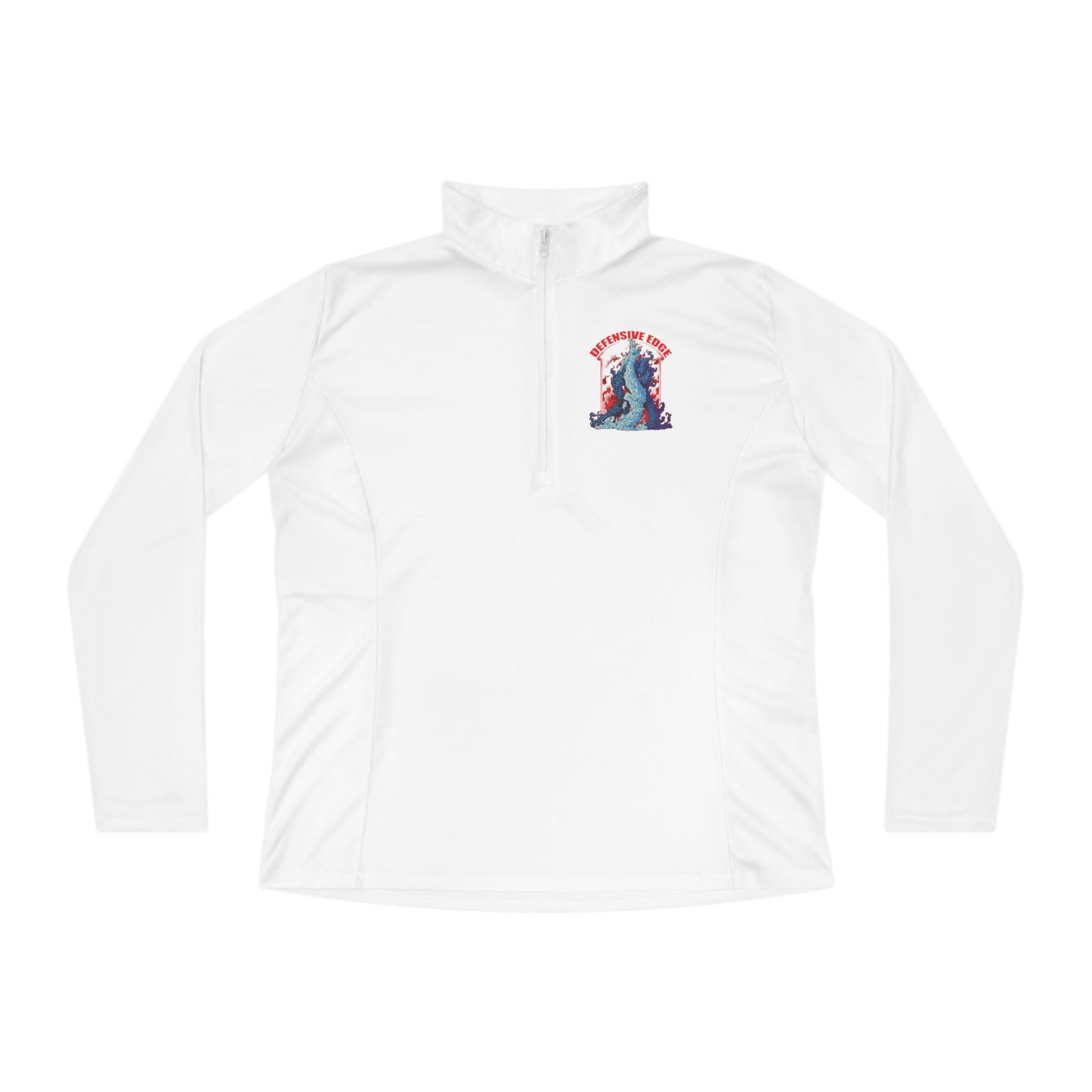 Ladies’ Quarter-Zip Pullover - DE-Defensive Edge Martial Arts