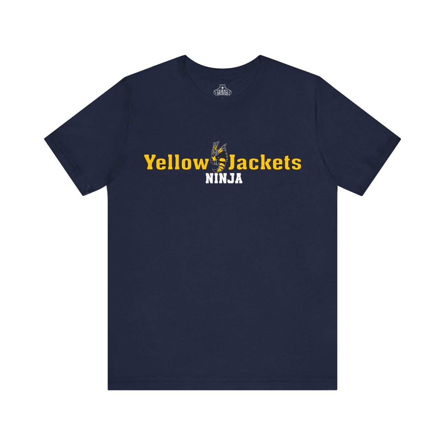 Airlume Cotton Athletic Tee - Yellow Jackets Ninja