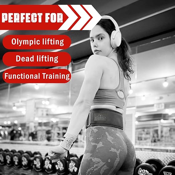 3 Layer Weight Lifting Belt - Auto Locking Gym Belt for Men and Women