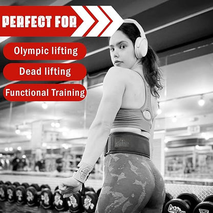 3 Layer Weight Lifting Belt - Auto Locking Gym Belt for Men and Women