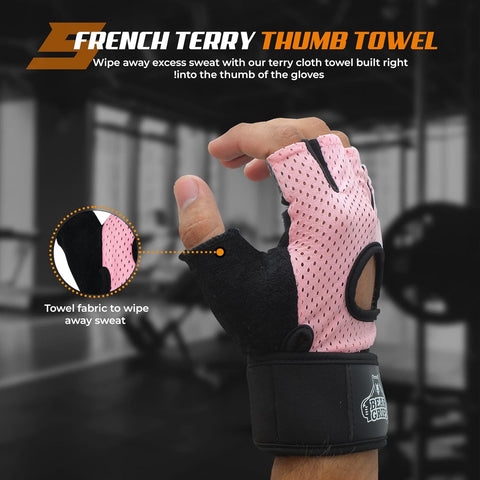 Workout Gloves for Exercise, Increased Grip, Protection