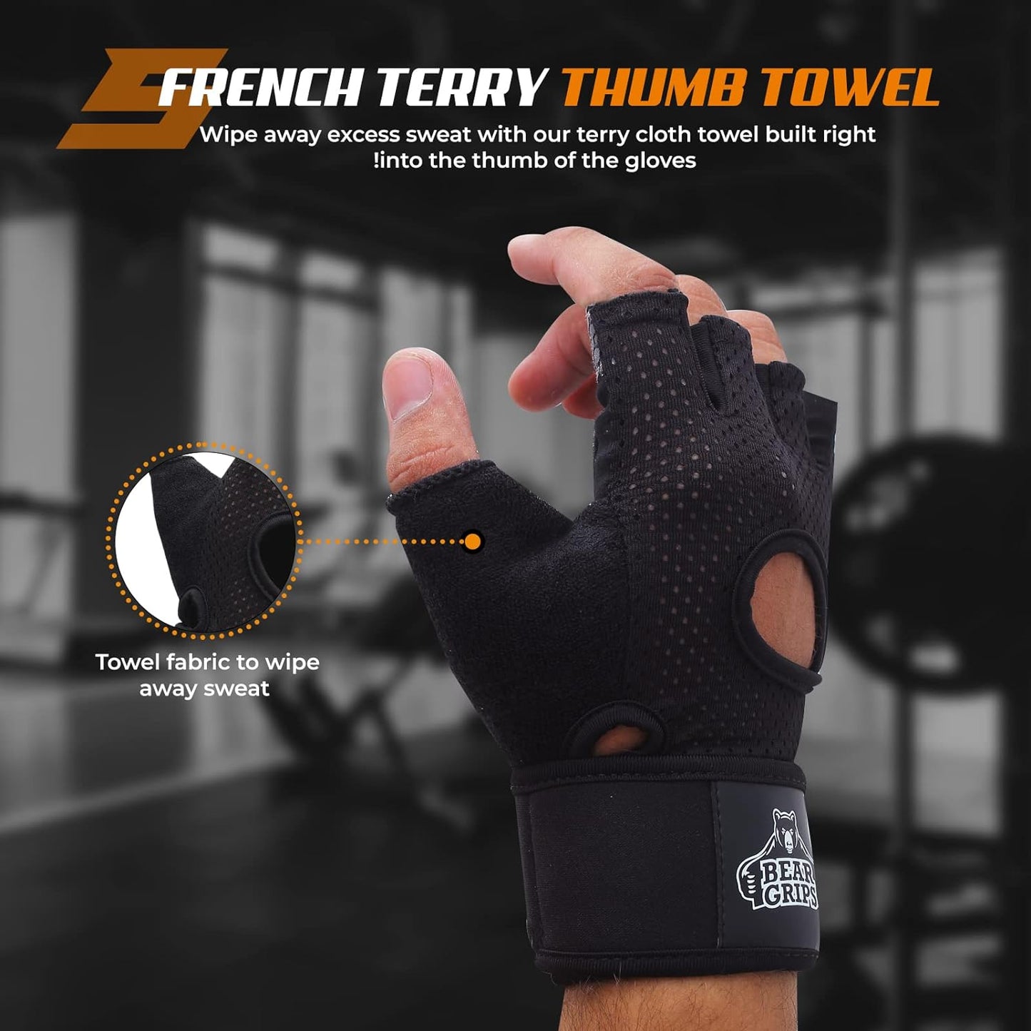 Workout Gloves for Exercise, Increased Grip, Protection
