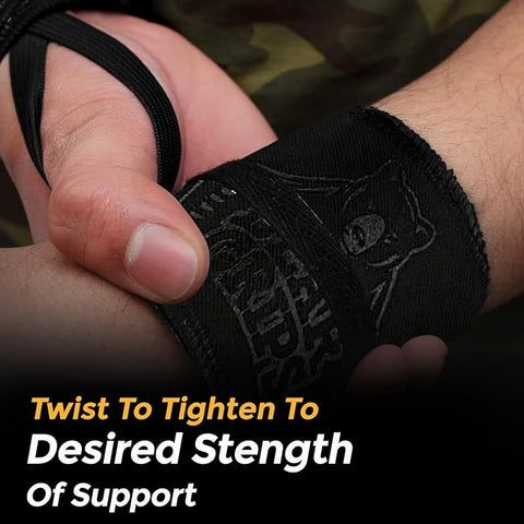 Strength Wraps Cloth Wrist Wraps - For WODs, Weightlifting, Olympic Lifting, Wrist Support