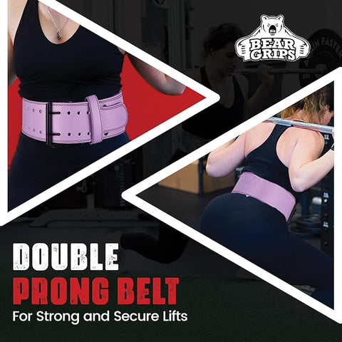 5mm Double Prong Weight Lifting Belt - 4 Inch Uniform Width