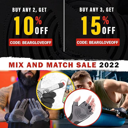 Workout Gloves for Exercise, Increased Grip, Protection