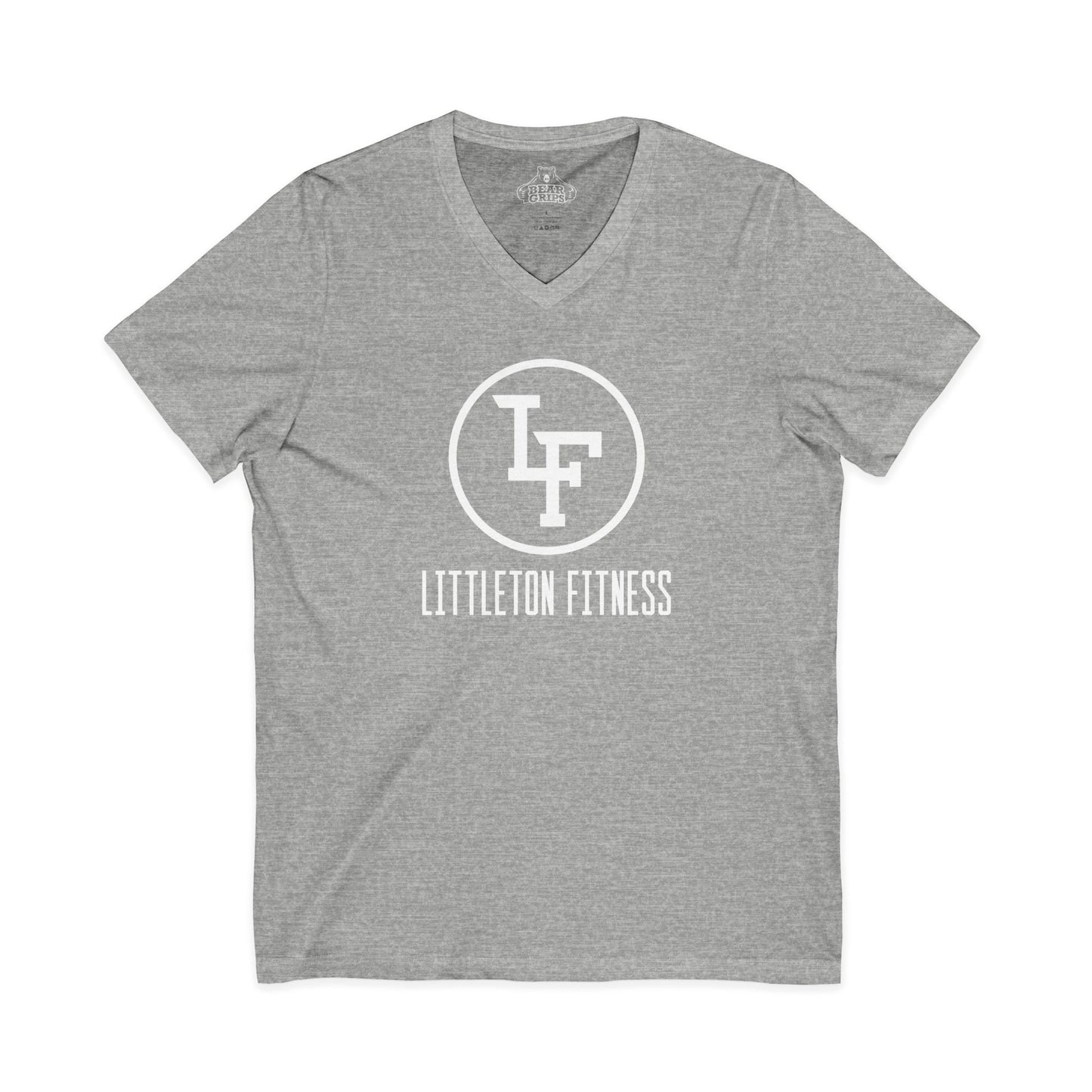 Unisex 100% Cotton V-Neck Tee - Littleton Fitness