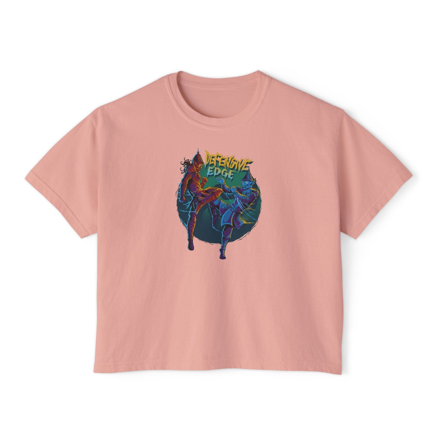 Women’s Oversized Boxy Tee - DEM- Defensive Edge Martial Arts