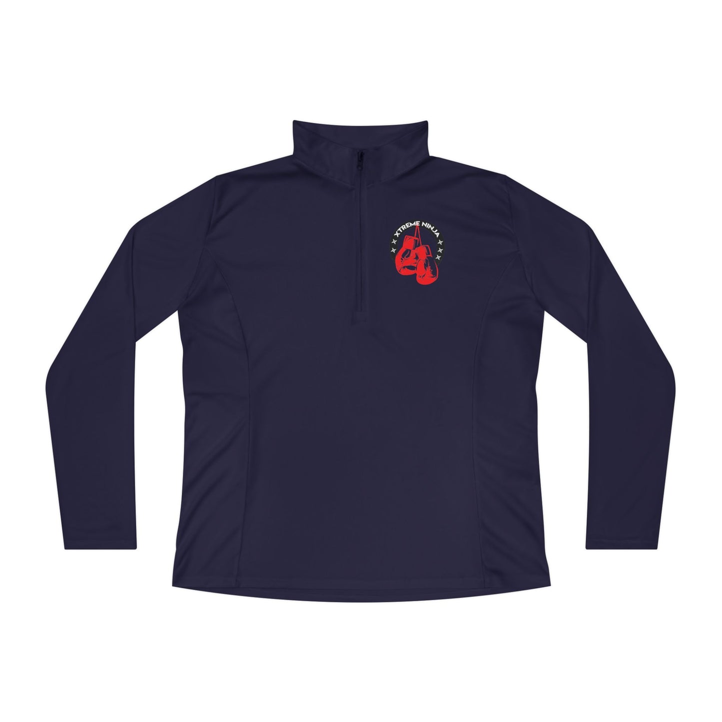 Ladies’ Quarter-Zip Pullover - Xtreme Ninja Boxing