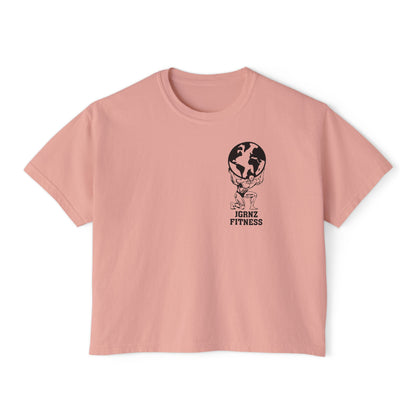 Women’s Oversized Boxy Tee -FB - JGRNZ Fitness 