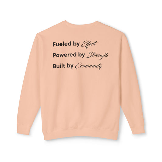 K Body Fit Mock Up Opt 2 - Comfort Colors - Unisex Lightweight Crewneck Sweatshirt - Black - Bold