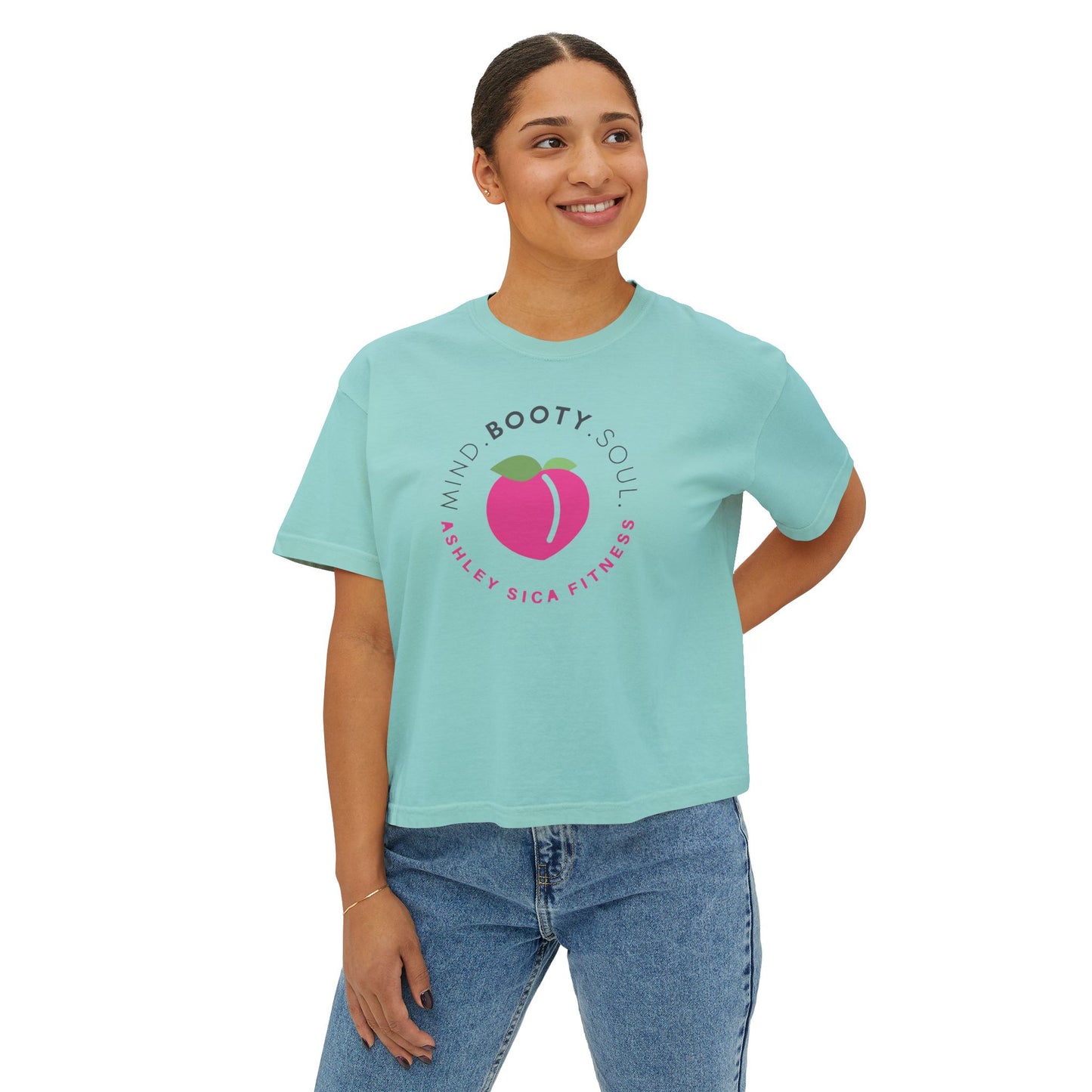 Women’s Oversized Boxy Tee - MBS  - Ashley Sica Fitness