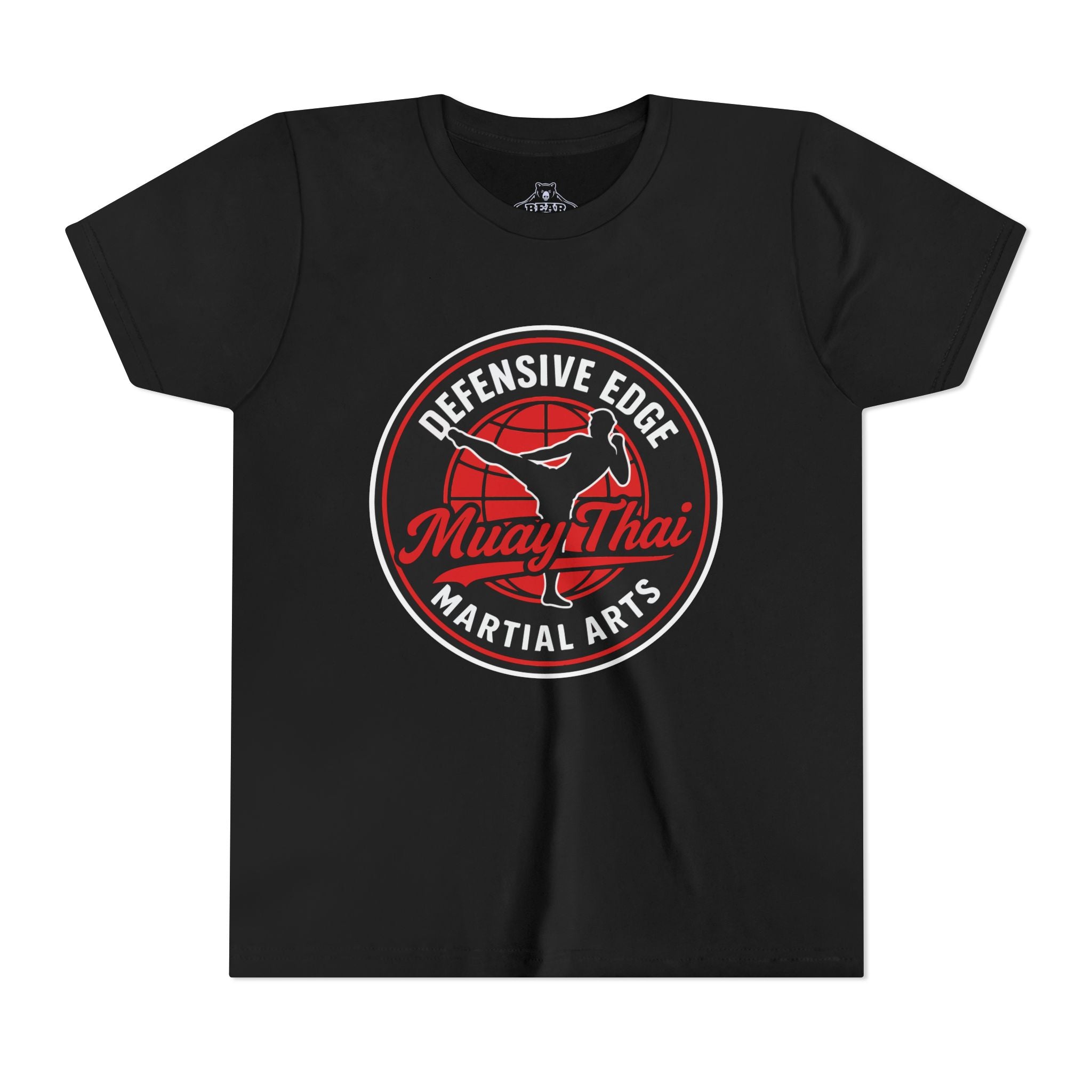 Youth Airlume Cotton Athletic  Tee - Muay Thai - Defensive Edge