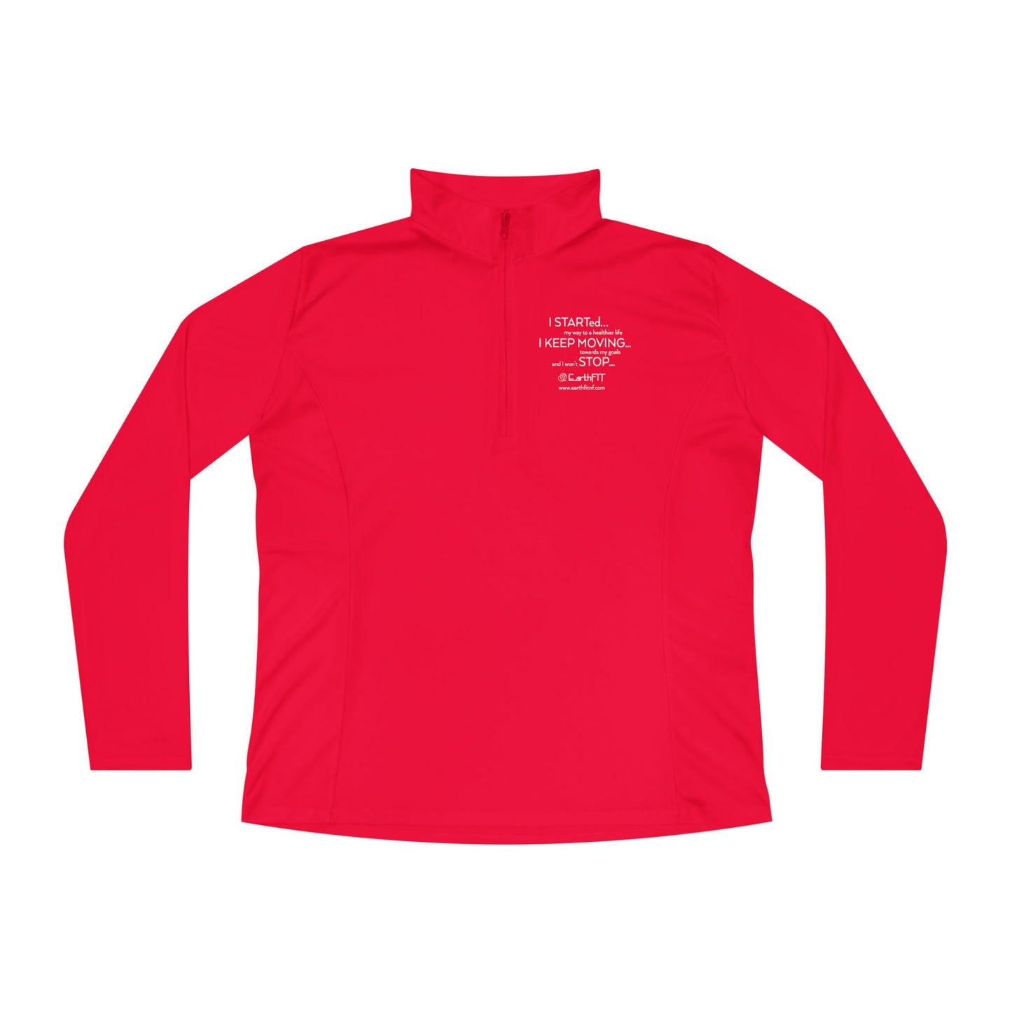 Ladies’ Quarter-Zip Pullover -  Keep Moving- EarthFit