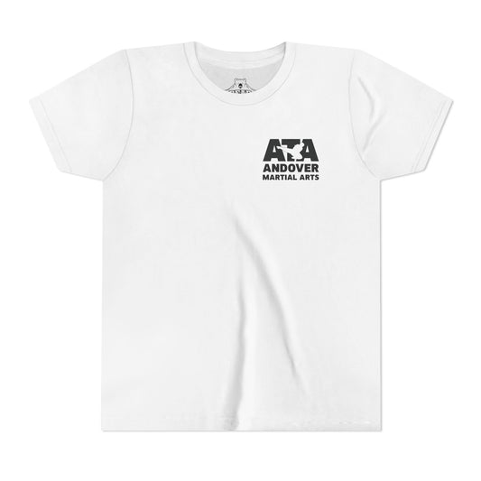 Airlume Cotton Athletic Youth Tee - Front - ATA Martial Arts