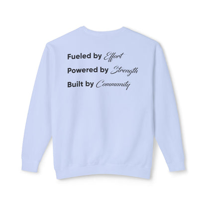 K Body Fit Mock Up Opt 2 - Comfort Colors - Unisex Lightweight Crewneck Sweatshirt - Black - Bold