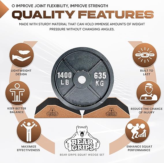 Squat Wedge - Two Styles - Calf Stretching - Mobility - Squats - Leg Strengthener