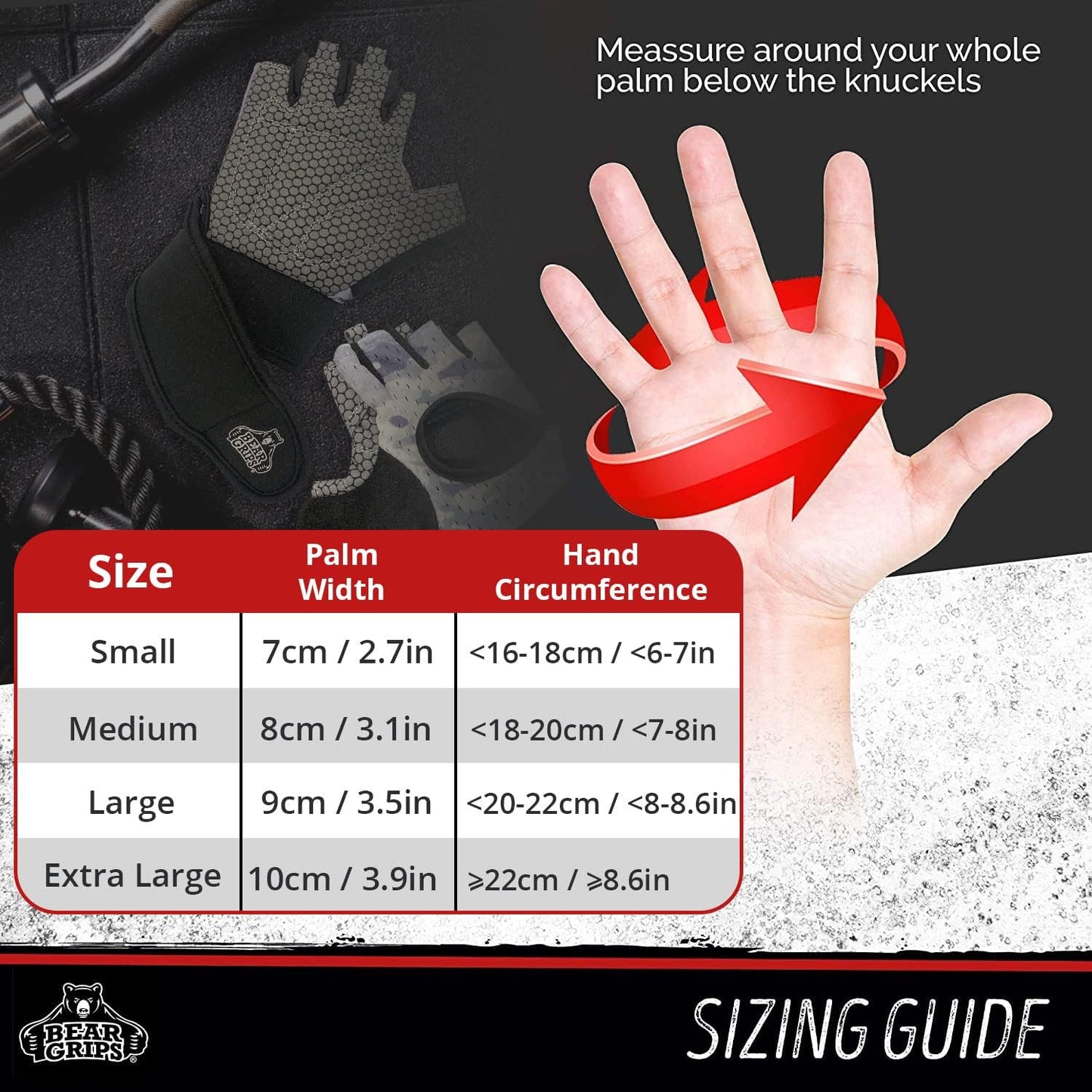 Workout Gloves for Exercise, Increased Grip, Protection