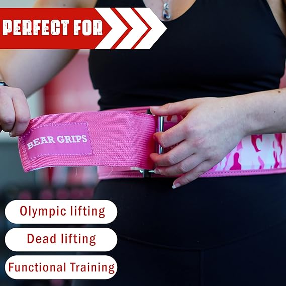 3 Layer Weight Lifting Belt - Auto Locking Gym Belt for Men and Women