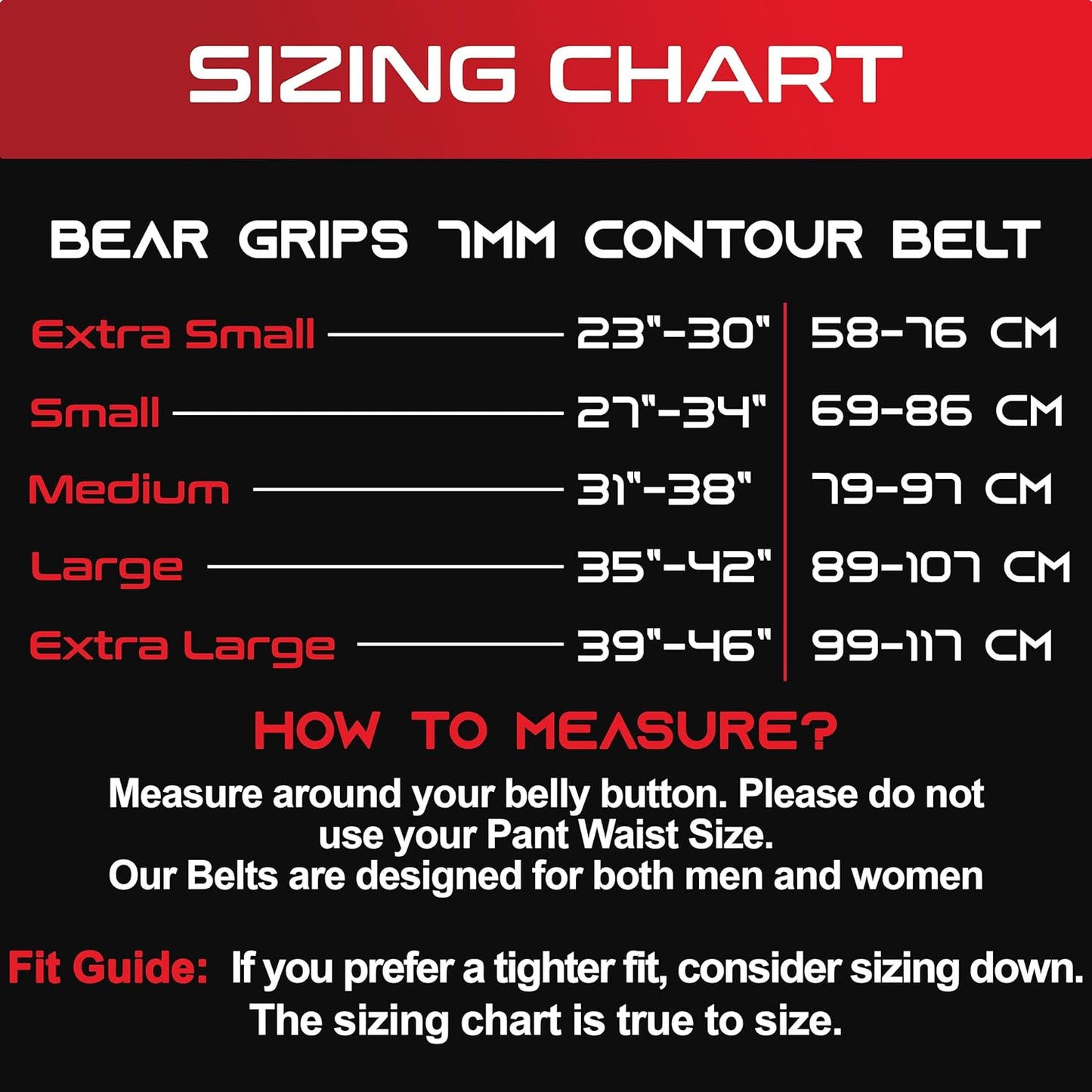 7mm Leather Belt - Padded Back Support - Contour Shape - Double Prong