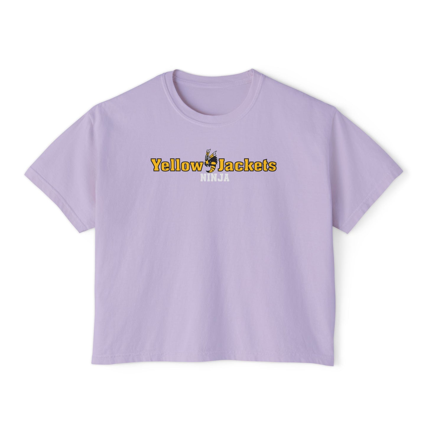 Women’s Oversized Boxy Tee - Yellow Jackets Ninja