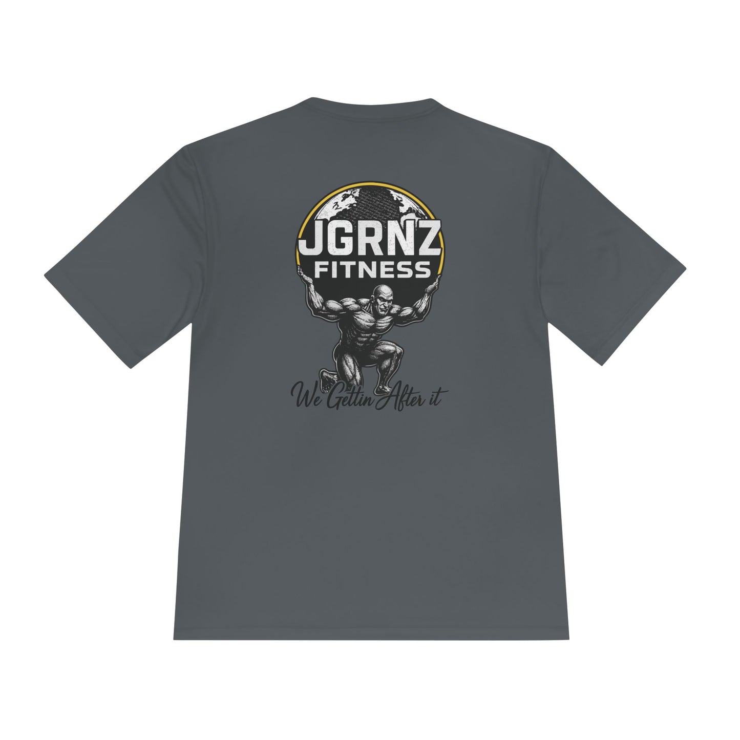 Moisture-Wicking Performance Tee - Steel Atlas - JGRNZ Fitness