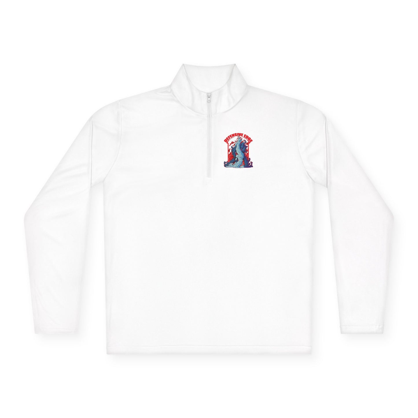 Men’s Performance Quarter-Zip Pullover - DE-Defensive Edge Martial Arts