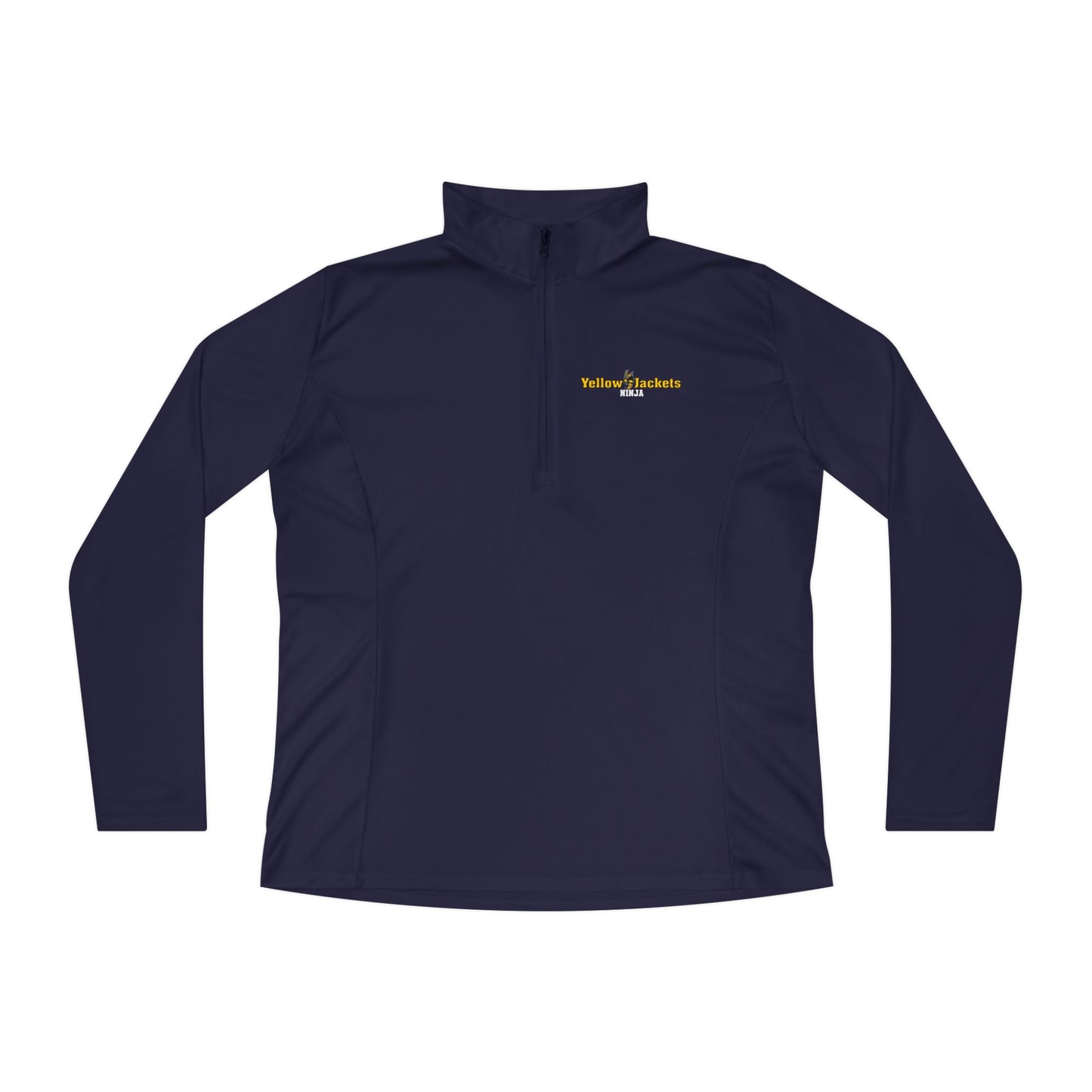 Ladies’ Quarter-Zip Pullover - Yellow Jackets Ninja