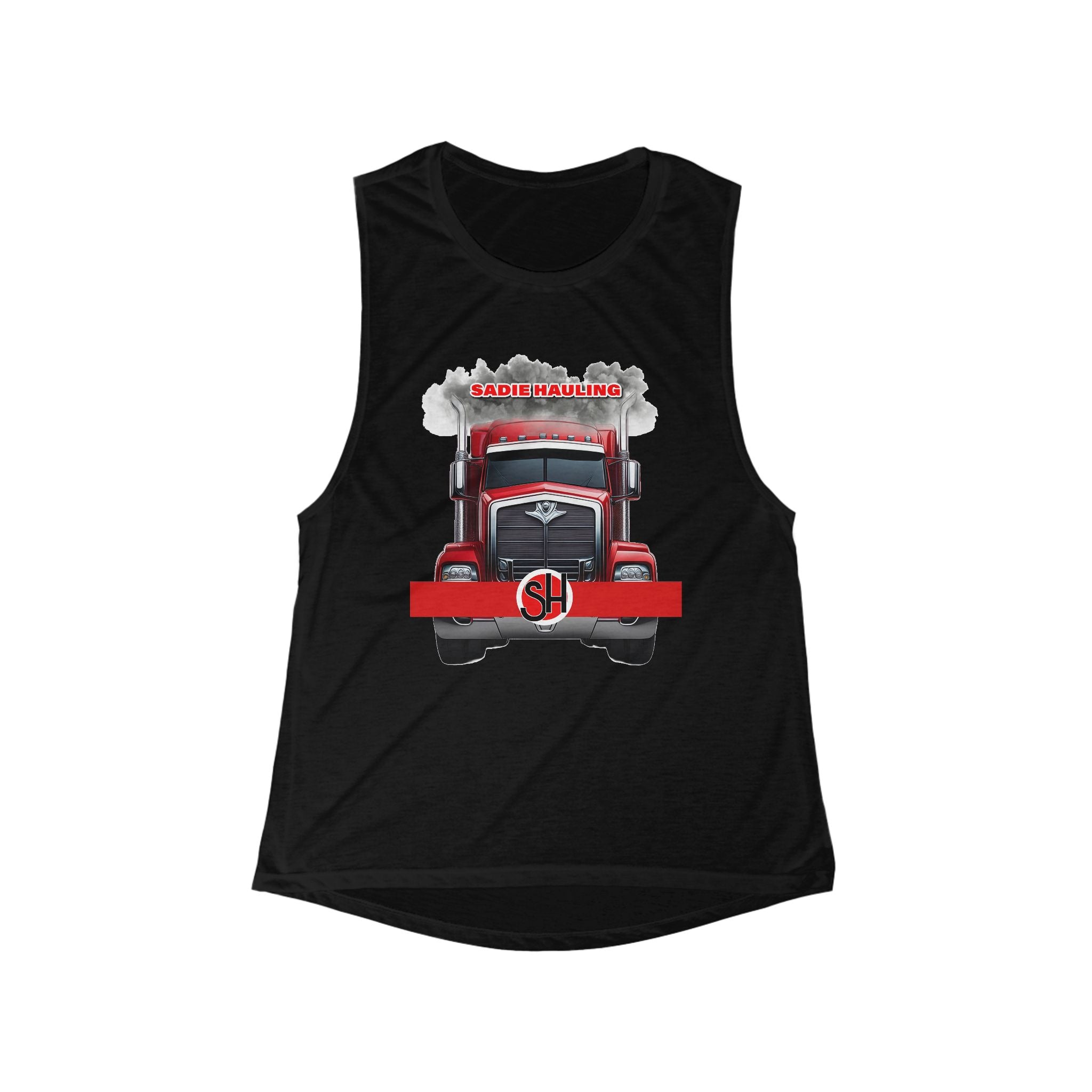 Bella+Canvas – Women’s 65/35 Poly/Viscose Flowy Scoop Muscle Tank - Sadie Hauling