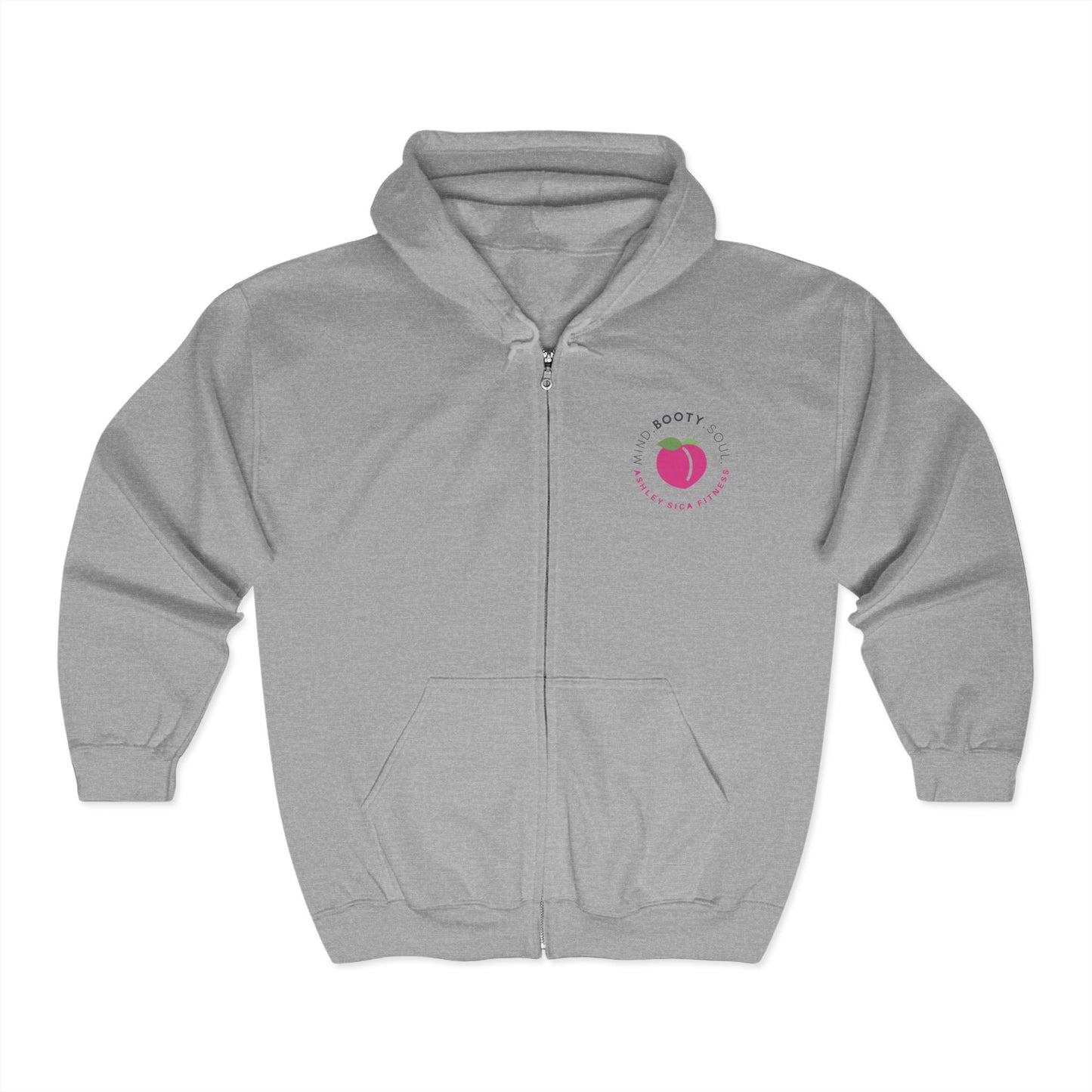 Classic Zip-Up Hoodie - MBS  - Ashley Sica Fitness