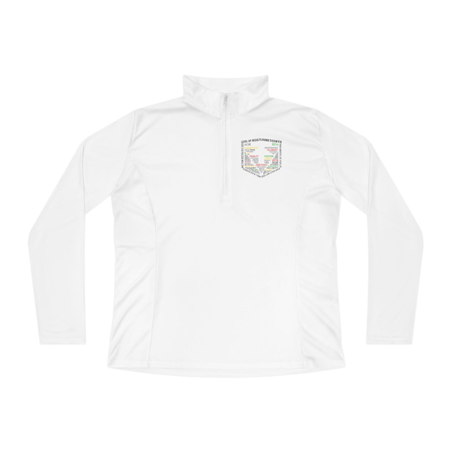 Ladies’ Quarter-Zip Pullover - Juneteeth - Level Up Fitness