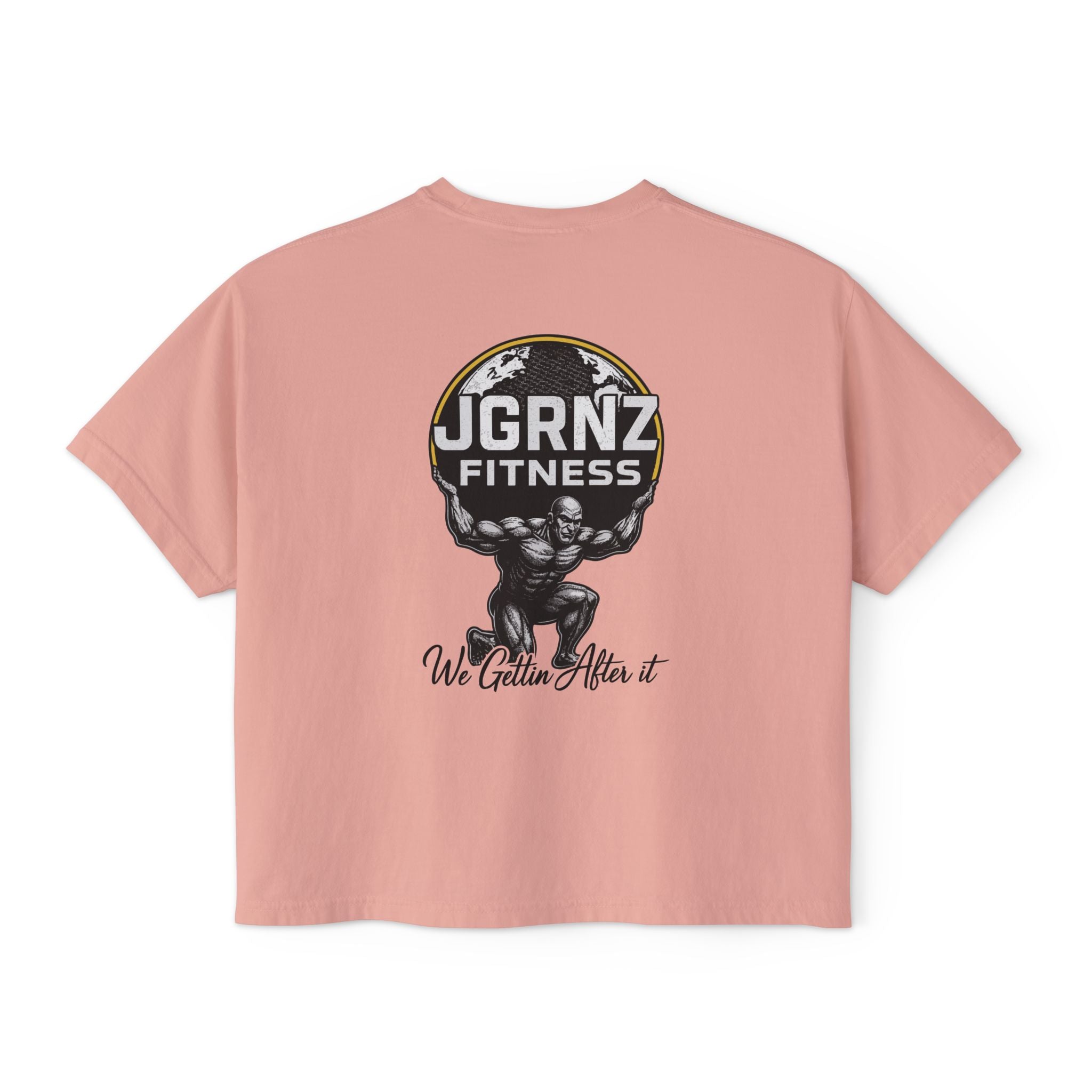 Women’s Oversized Boxy Tee - Steel Atlas - JGRNZ Fitness