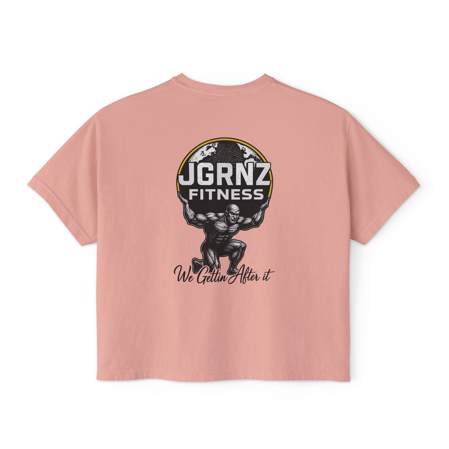 Women’s Oversized Boxy Tee - Steel Atlas - JGRNZ Fitness