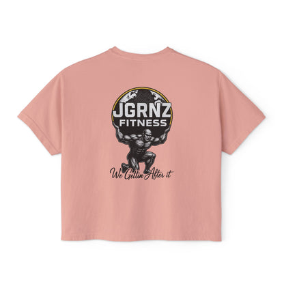 Women’s Oversized Boxy Tee - Steel Atlas - JGRNZ Fitness