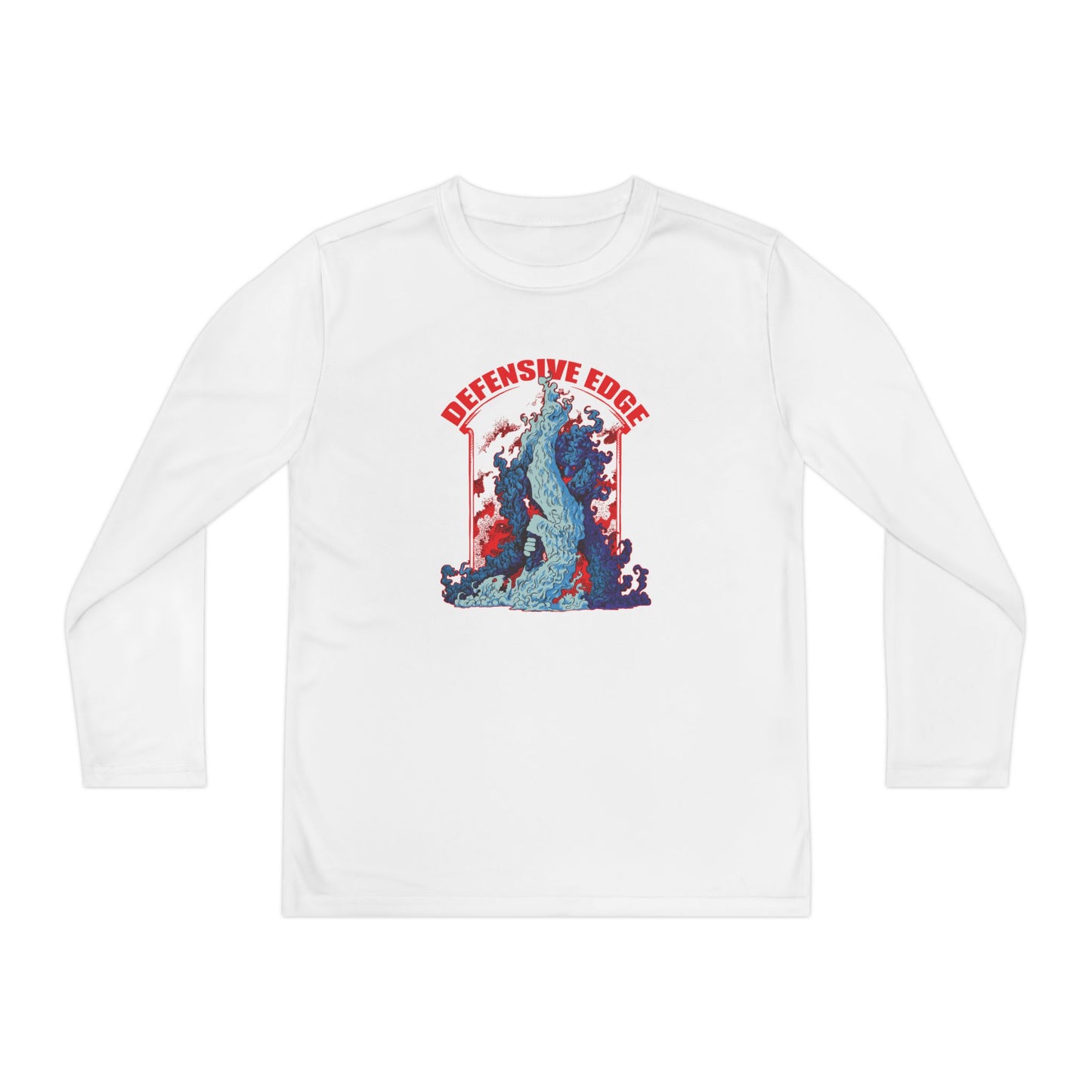 Youth Performance Long Sleeves - Front - DE-Defensive Edge Martial Arts