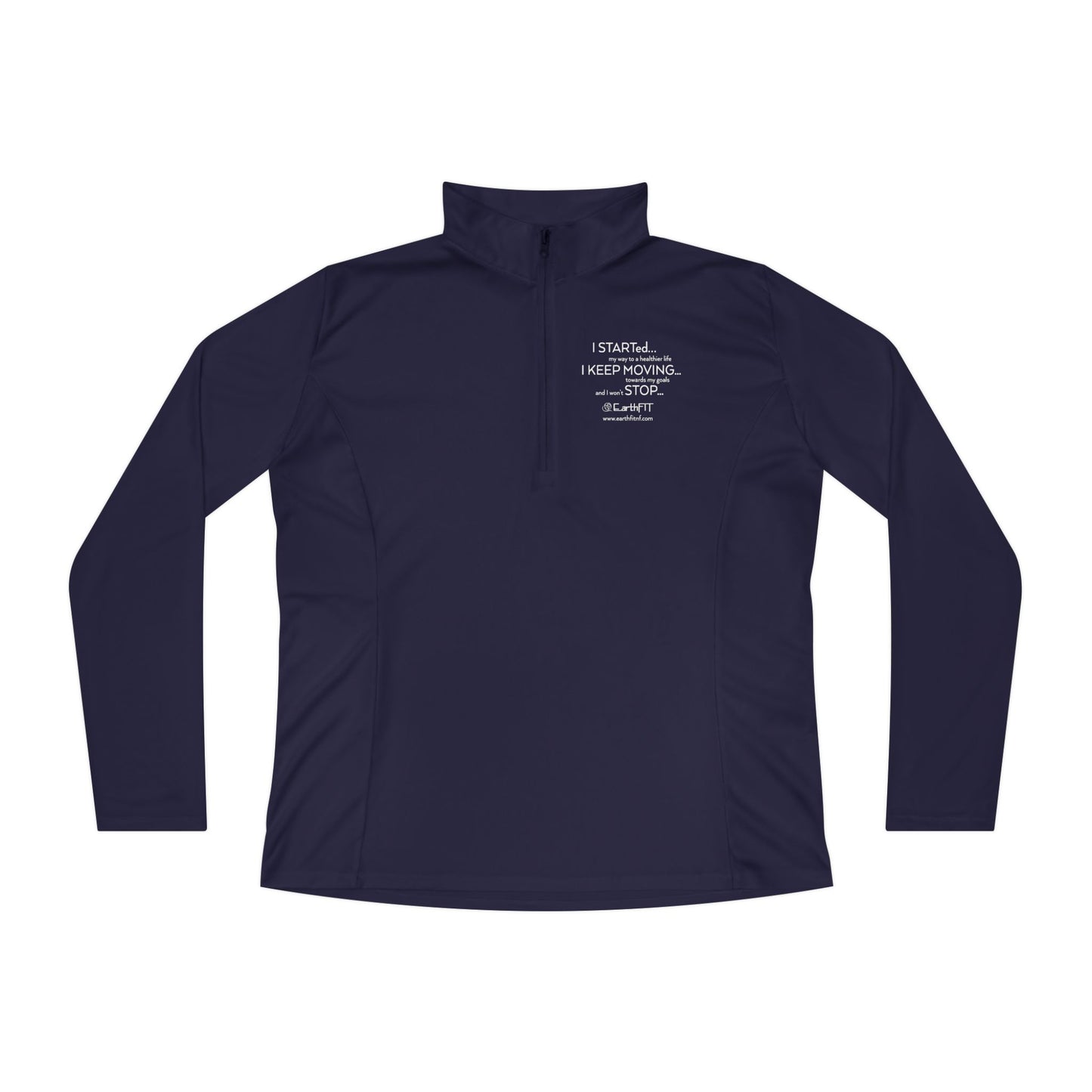 Ladies’ Quarter-Zip Pullover -  Keep Moving- EarthFit