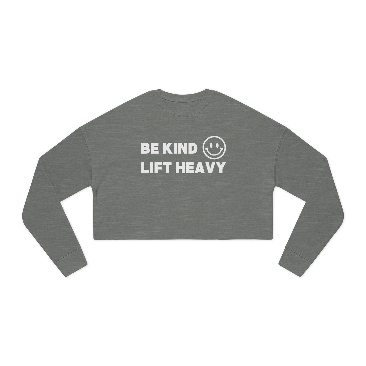 Bella+Canvas – Women’s 52/48 Cropped Sweatshirt - Be Kind - K Fit Body