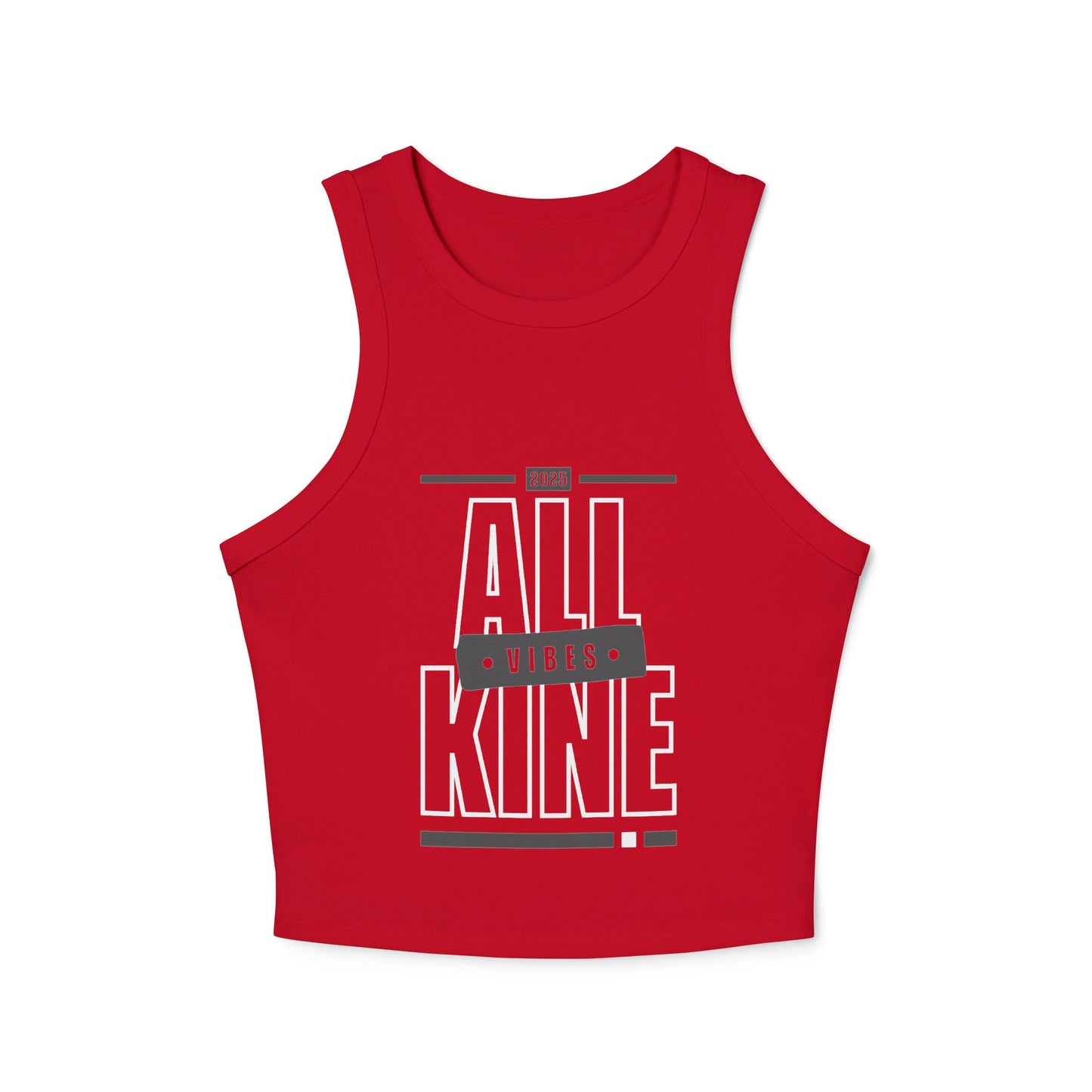 Ladies Ribbed Tank - Vibes - All Kine