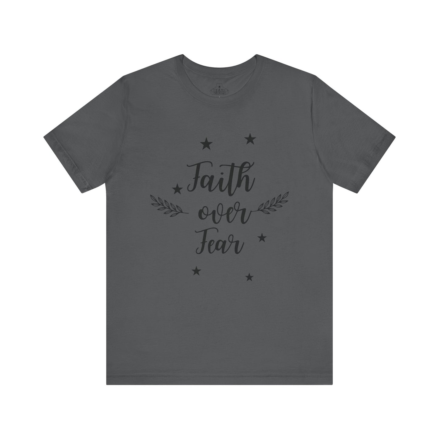 Airlume Cotton Athletic Tee - Faith Over Fear-Faith N Fit