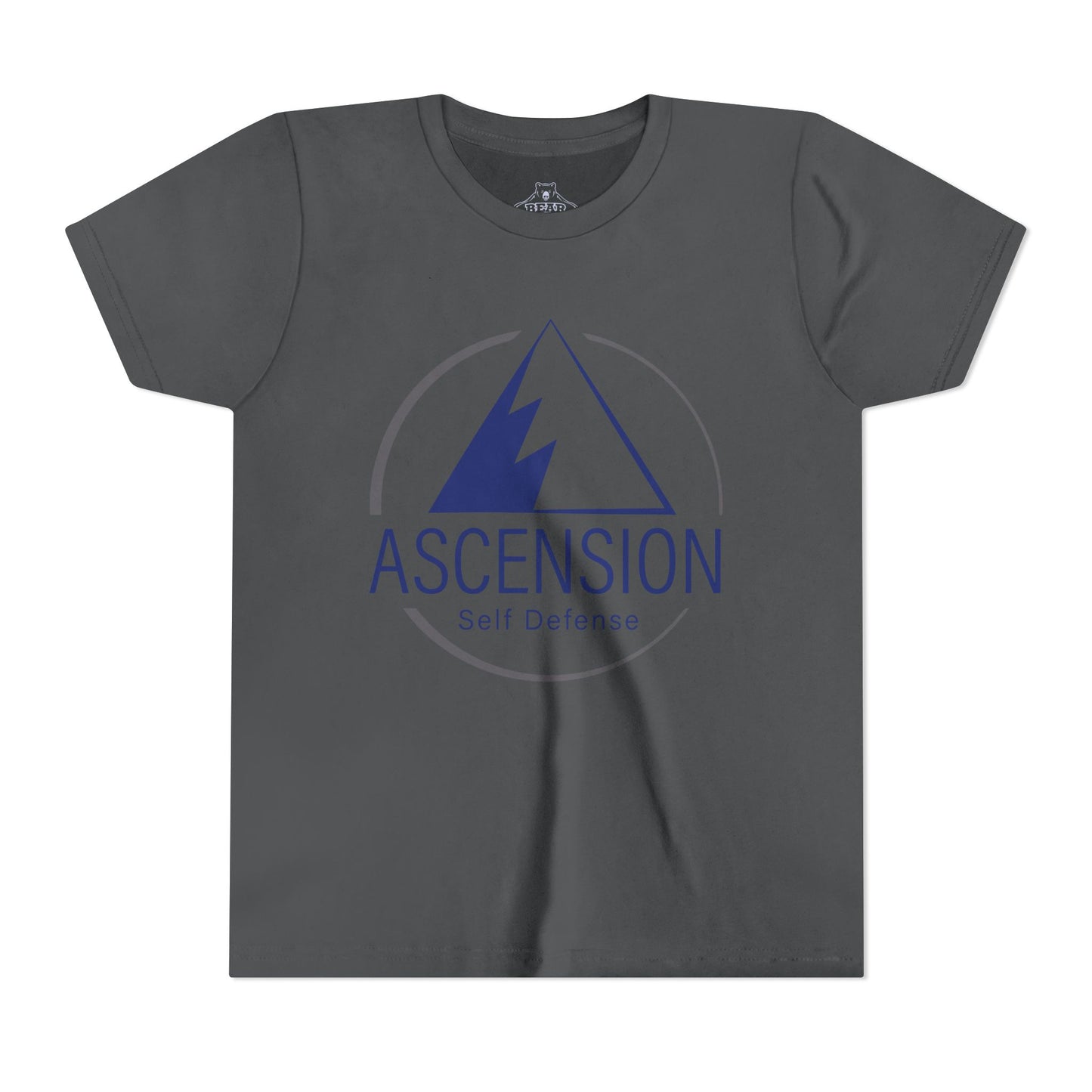 Youth Airlume Cotton Athletic  Tee - ASCENSION SELF DEFENSE - Defensive Edge Martial Arts