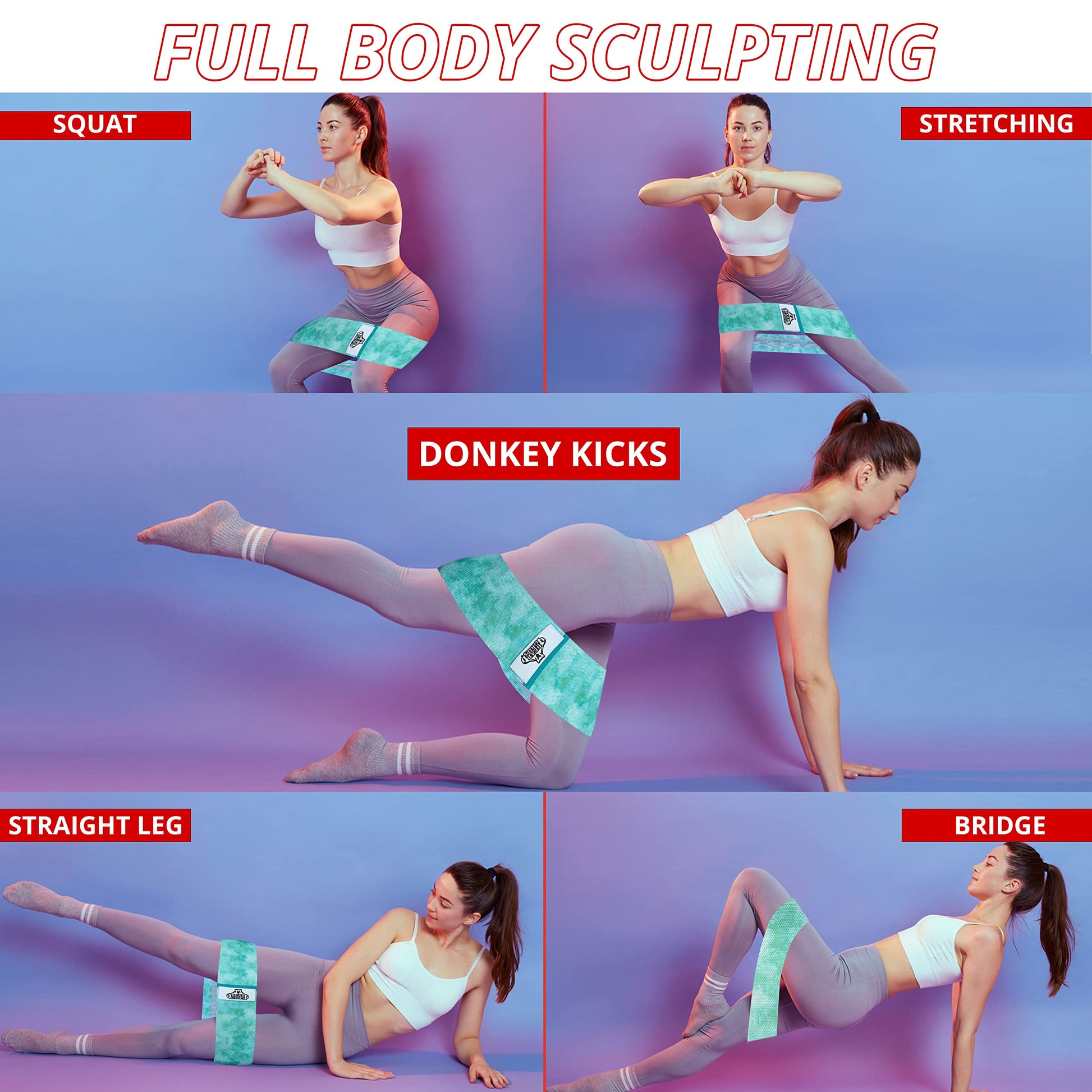 Squats Rubber Band Booty Workout Fitness Best Booty Band Workouts